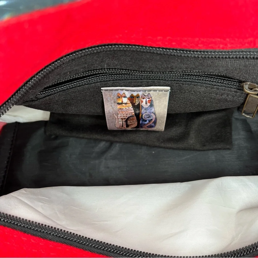 Laurel Burch Wild Horses Of Fire Canvas Shoulder Bag Purse Art Charm - Picture 16 of 16